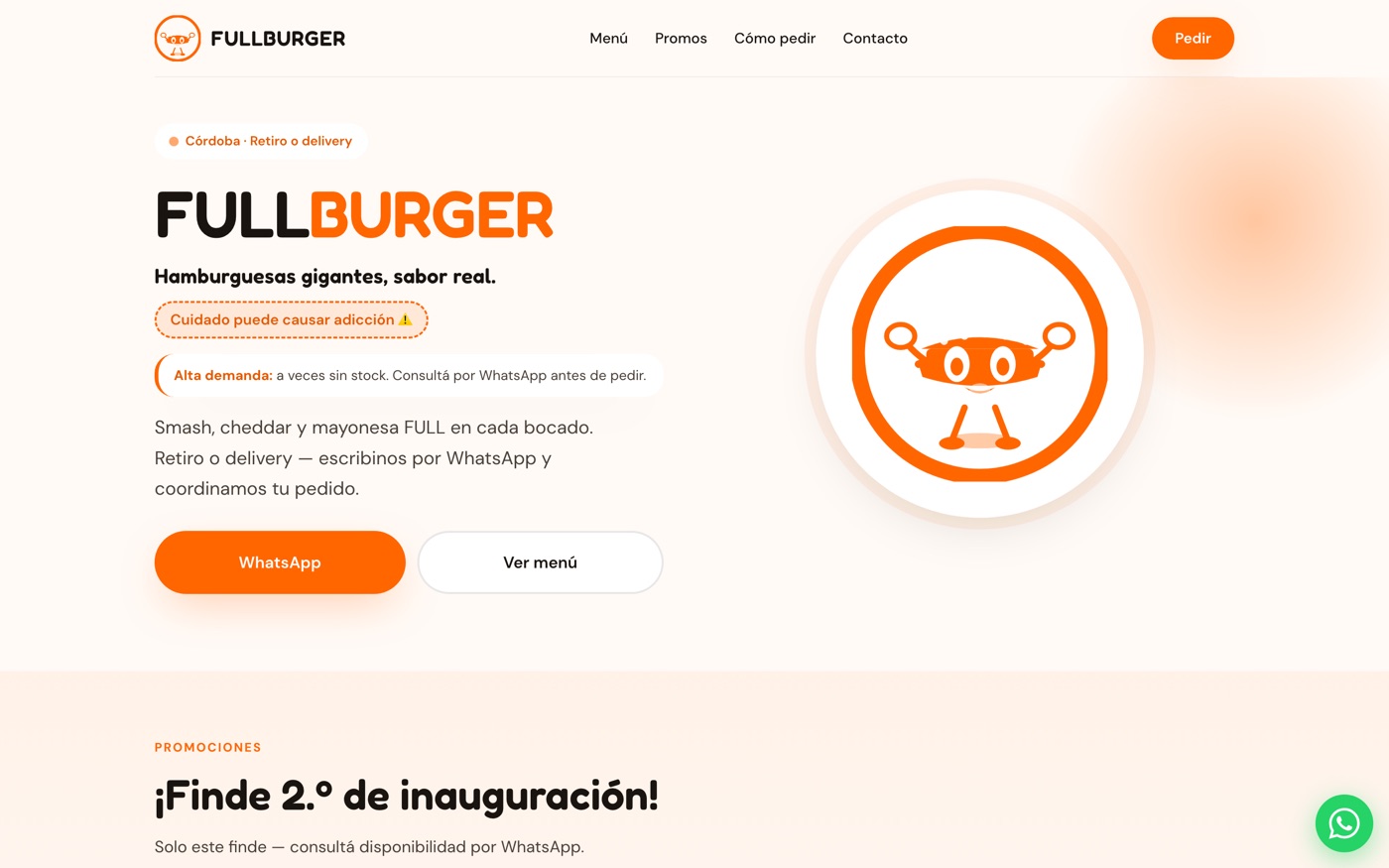 Fullburger website