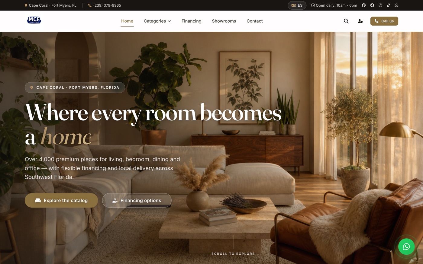 Martinc Furniture website