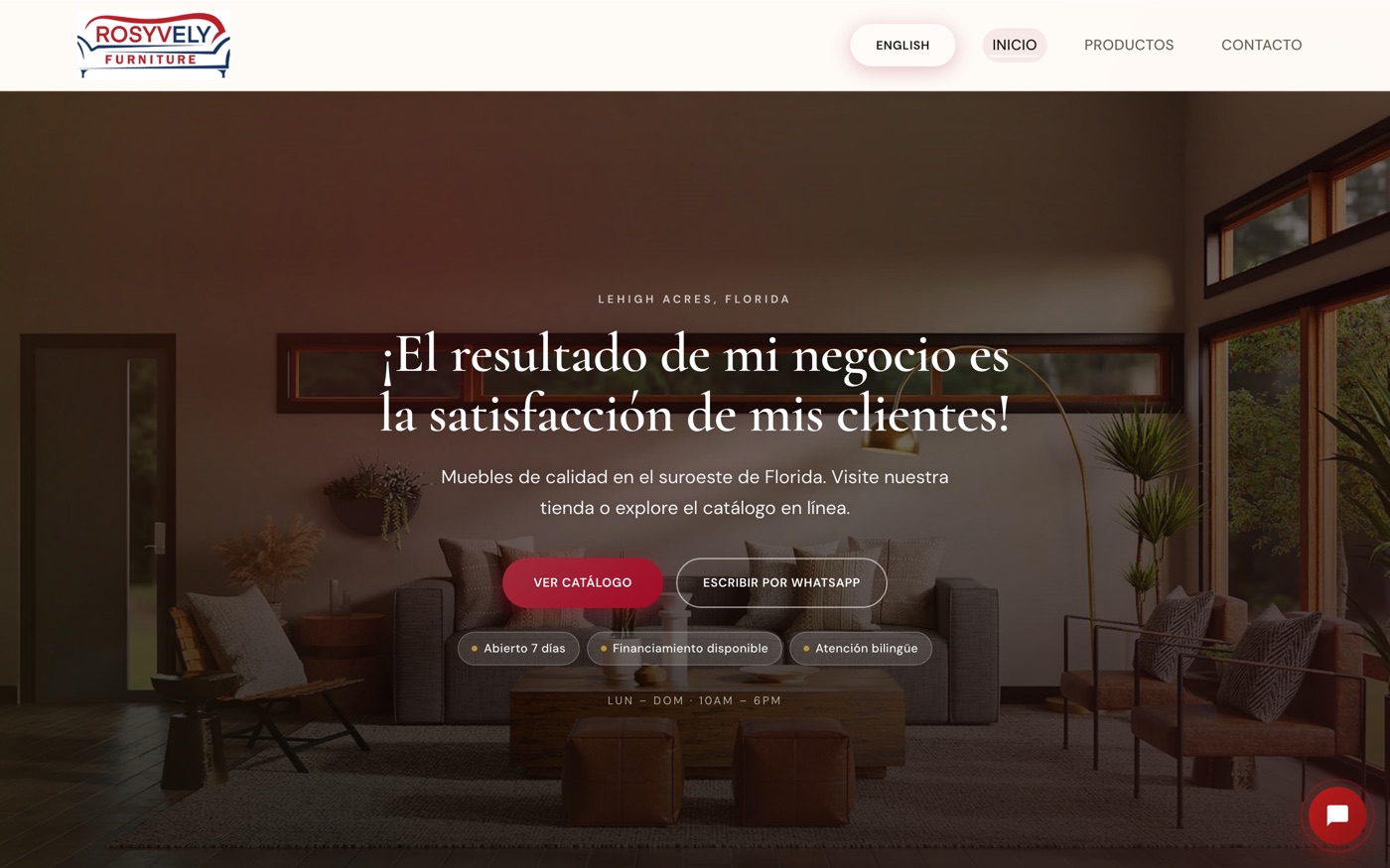 Rosyvely Furniture website